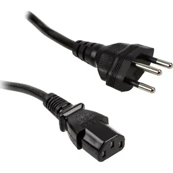 Síťový kabel Kolink Síťový kabel Švýcarsko SEV 1011 (typ J T12) do zástrčky IEC C13 - 1.8 m černá (KKTPCH01C13)