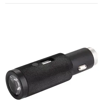 RealPower 219736 Torch USB nabíječka do auta černá (4040895004734)