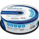 MediaRange BD-R BLU-RAY 50GB 6x Dual Layer spindl 25ks - Inkjet Printable (MR510)