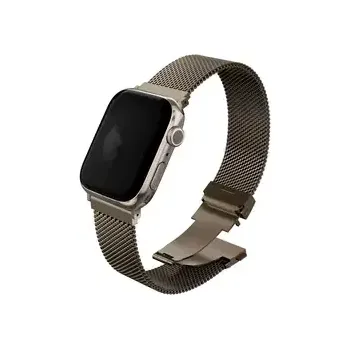 Řemínek na hodinky UNIQ DANTE PRO řemínek pro Apple Watch 42 41 40 mm - EMBER GOLD (zlatá) (8886463692233)