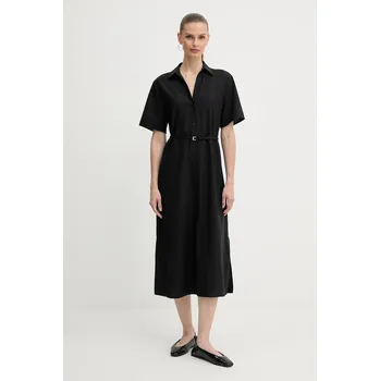 Dámské šaty Vlněné šaty BOSS Dulera 50546632 černá 99X, vel. 36