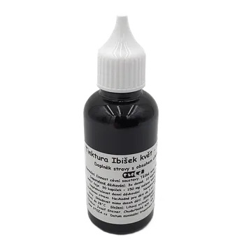 Doplněk stravy STEZA - Tinktura Ibišek - FORTE 10x 50 ml. + 1ks navíc jako dárek ! (Tinktura Ibišek)