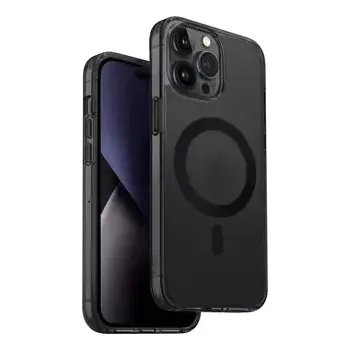 Pouzdro na mobilní telefon Uniq Hybrid LifePro Xtreme (AF) Magclick Charging zadní kryt pro Apple iPhone 14 Pro - SMOKE (kouřová) (8886463681251)