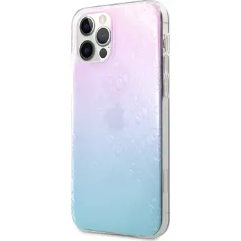Pouzdro na mobilní telefon GUESS 3D Raised Zadní Kryt pro Apple iPhone 12 Pro Max modrá (3700740481080)
