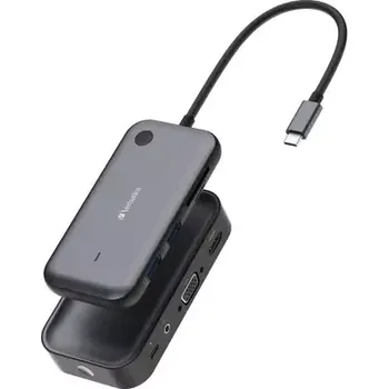 Notebook Verbatim Multiport Hub CMH-05 USB-C šedá (32150)