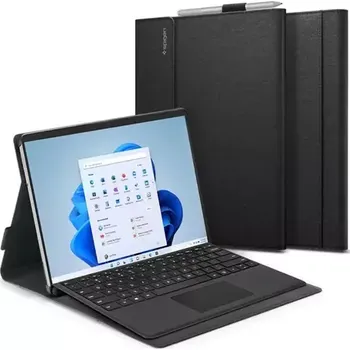 Pouzdro na mobilní telefon Spigen Stand Folio ochranný kryt pro Microsoft Surface Pro 9/8 černá (ACS04207)