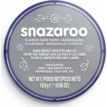Karnevalový doplněk SNAZAROO Barva na obličej Tmavě šedá 18ml (160192)