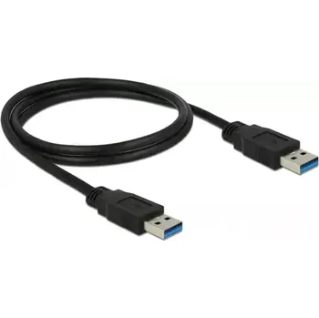 USB hub Delock Kabel USB 3.0 Typ-A samec USB 3.0 Typ-A samec 1 m černá (85060-D)