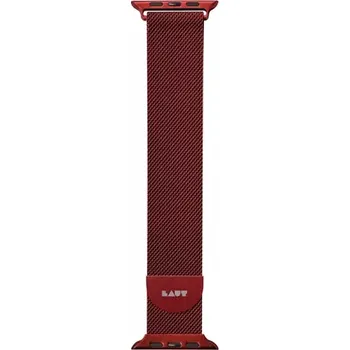 Řemínek na hodinky LAUT Steel LOOP řemínek pro Apple Watch 42 44 mm červená (LAUT-AWL-ST-R)