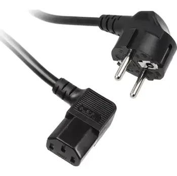 Napájecí kabel Kolink Síťový kabel Schuko na zástrčku IEC C13 - 1.8 m černá (KKTP01V90)