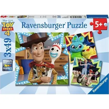 Puzzle Ravensburger Disney Pixar: Příběh hraček 4 - 3x49 dílků (080670)