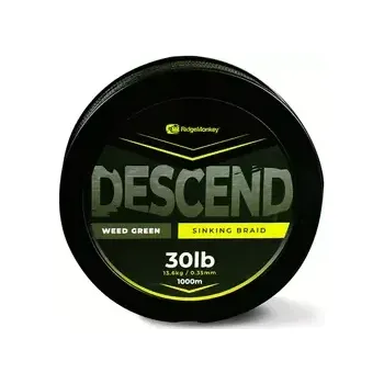 RidgeMonkey Šňůra Descend Sinking Braid 1000m 0,35mm 30lb (RMT332)