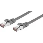 C-TECH patchcord Cat6a S/FTP 5 m šedá (8954125015291)