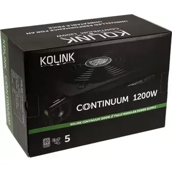 Počítačový zdroj Kolink Continuum 80 PLUS Platinum 1200W černá (KL-C1200PL-B)