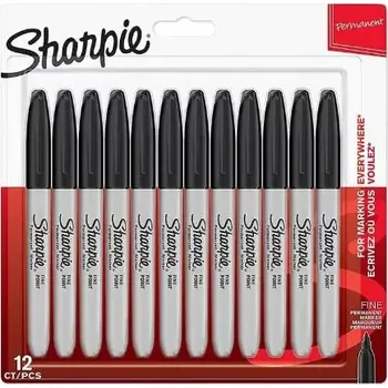 Sharpie Popisovač permanentní černá 12ks (1996111)