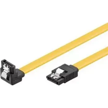 Kabel do PC PremiumCord SATA III 90° kabel s kovovou západkou 0.5m (kfsa-15-05)