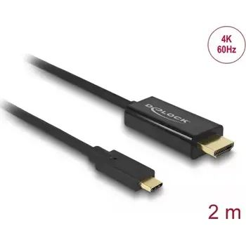 Kabel do PC Delock Kabel USB Type-C (M) - HDMI (M) 2m černá (85291)