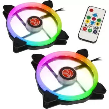 PC ventilátor RAIJINTEK Iris 14 Rainbow RGB-2 černá (0R400049)