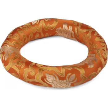 Polštářek pod tibetskou mísu ø 20 cm oranžový (vhodný na mísu o průměru cca 25 cm a více)