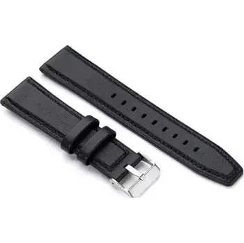 Řemínek na hodinky Niceboy Watch Band 22mm kožená černá (watch-band-22-leather-black)