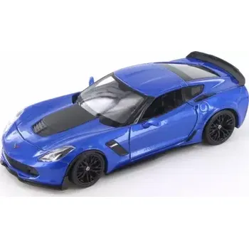 autíčko Welly Chevrolet Corvette Z06 (2017) modrá (WE43752-BL)