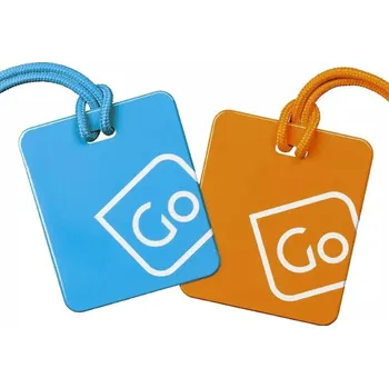 Go Travel sada visaček Twin Pack Tags blue/orange