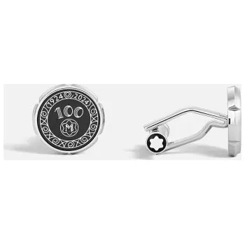 Manžetový knoflíček MONTBLANC - Manžetové knoflíčky Meisterstück Nib Décor 100 years black