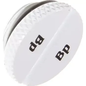 BitsPower Těsnící zátka plochá G1/4 (M) bílá (BP-DWWP-C09)