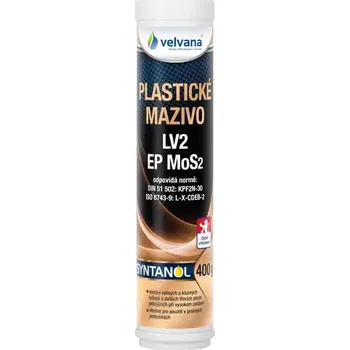 Plastické mazivo Velvana Plastické mazivo Syntanol LV2 EP MoS2 - kartuše 400g (31.633)