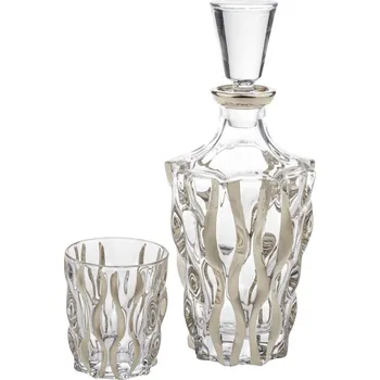 Sklenice Sada na whisky, Bohemia Treasury, SAMBA Rhapsody - Platin, 750 ml (6+1)