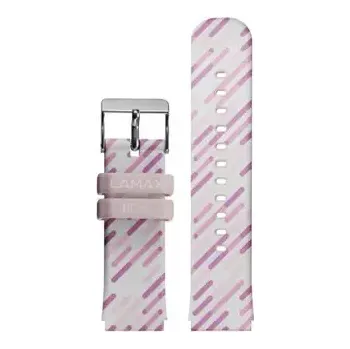 Řemínek na hodinky LAMAX BCool řemínek růžový s pruhy (LMXBCOOLSTRAPPISTRIP)