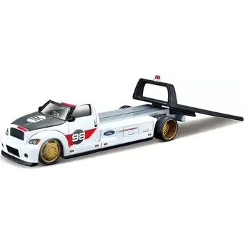 autíčko Maisto Flatbed - 2021 Ford GT Heritage Edition bílá (101215108-08081W)