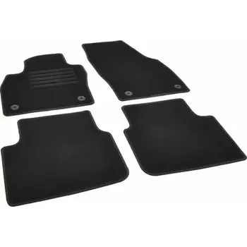 autokoberec Aroso 720550 Autokoberce textilní přesné černé - černé obšití - Škoda Scala (Typ NW1) (2019-2023) 5-sedadel (720550)