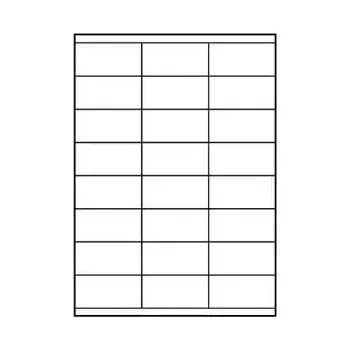 Samolepící etiketa Logo etikety 70mm x 36mm, A4, matné, bílé, 24 etikety, 140g/m2, baleno po 25 ks, pro inkoustové a laserové tiskárny (EL070BNT3L)