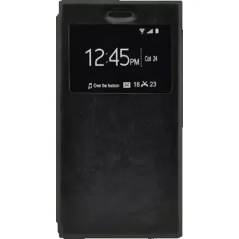 Pouzdro na mobilní telefon 4-OK Book stand pouzdro pro Huawei Ascend P8 Lite černá (32808824)