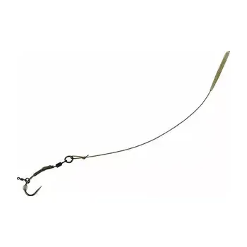 Rybářský háček Carp´R´Us Návazec Ready Ronnie Rig Strip-X Mat Brown 25lb Velikost 8 2ks (CRU801609)