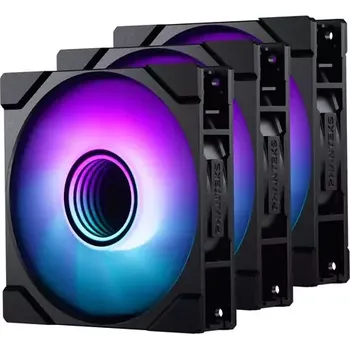 PC ventilátor PHANTEKS M25 Gen2 PWM D-RGB 3ks černá (PH-F120M25_G2_DBK01_3P)