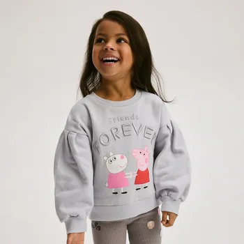 Dívčí mikina Reserved - GIRLS` JOGGING TOP - bleděmodrá - 9833K-05X - 9833K-05X-86-4