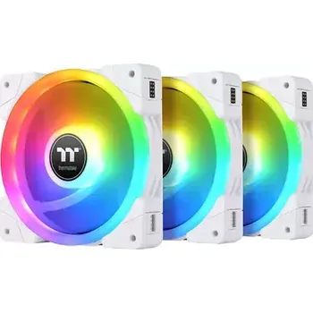 Počítačové chlazení THERMALTAKE SWAFAN EX12 RGB bílá 3ks (CL-F161-PL12SW-A)