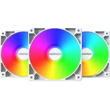 Počítačové chlazení Montech GF120 PWM ARGB 3ks bílá (GF120 ARGB PWM (W) 3 IN 1)