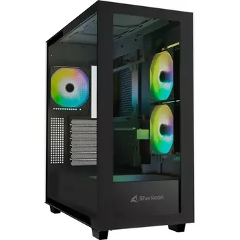 PC skříň Sharkoon Rebel C60 Black RGB černá (4044951040032)