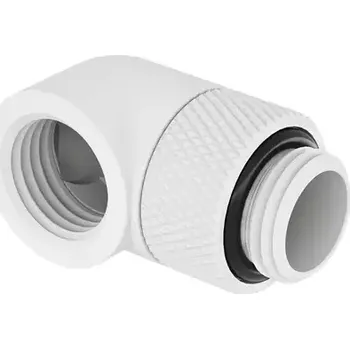 Fitinka Barrow G1/4 (M-F) spojka - 90° koleno bílá (TWT90-v2.5 w)