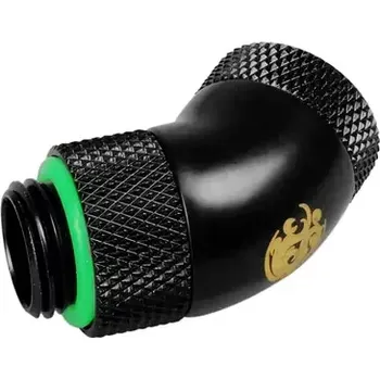 Zahradní hadice BitsPower otočný úhlový adaptér 45° G1/4" (M) G1/4" (F) černá (BP-MB45R2D)