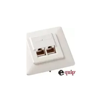 Síťový kabel Zásuvka pod omítku Cat.5e, 2-Port RJ45, bílá (125725)