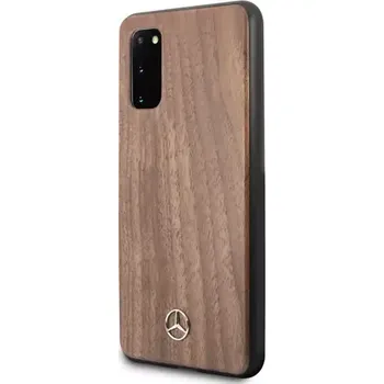 Pouzdro na mobilní telefon Mercedes Wood Kryt pro Samsung Galaxy S20 hnědá (3700740473627)