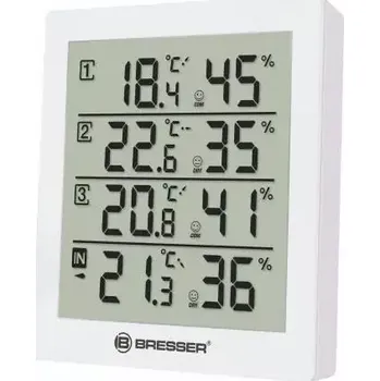 Meteostanice Bresser Temeo Hygro Quadro bílá (7000020GYE000)