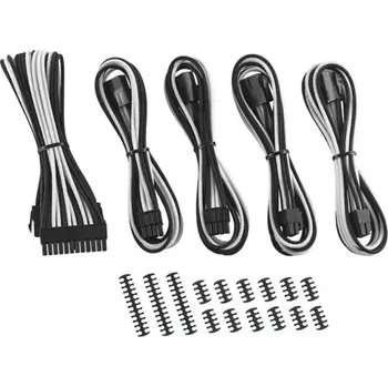 Kabel do PC CableMod Classic ModMesh Kabel Extension Kit 8+8 pin PCIe - černo-bílá (CM-CAB-CKIT-N88KKW-R)