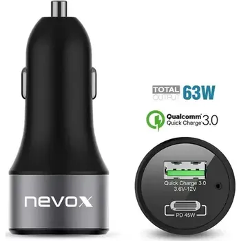 Nevox Kfz Nabiječka do auta černá (4250686406795)