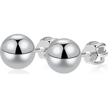 Náušnice Stříbrné náušnice pecky na šroubek