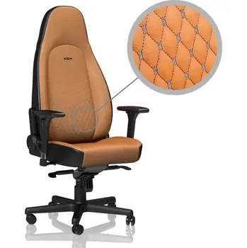 Herní židle noblechairs ICON Real Leather hnědo-černá (NBL-ICN-RL-CBK)